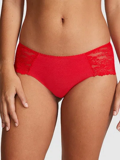 Pink No-show Hiphugger Panty In Red