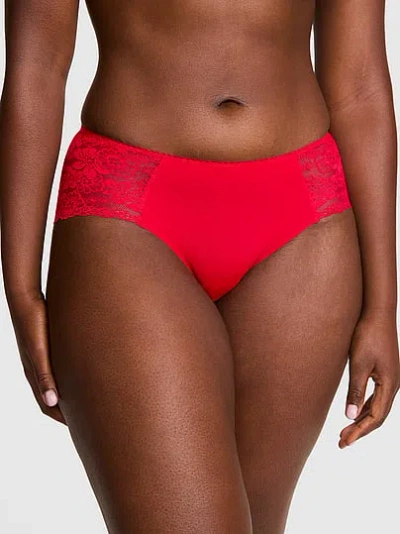 Pink No-show Hiphugger Panty In Red