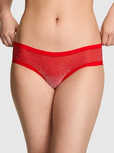Pink No-show Hiphugger Panty In Red