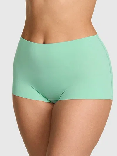 Pink No-show Mid-rise Boyshort Panty In Blue