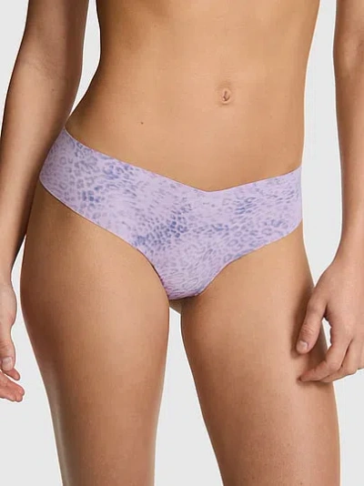 Pink No-show Thong Panty In Purple