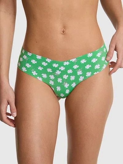 Pink No-show Thong Panty In Green