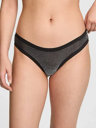 Pink No-show Thong Panty In Gray