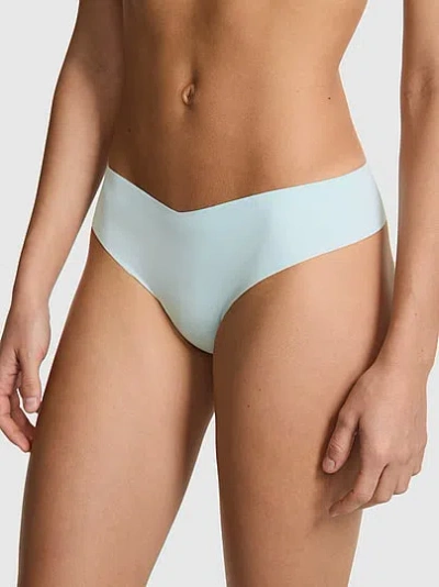 Pink No-show Thong Panty In Blue