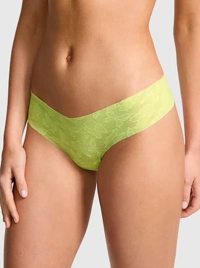 Pink No-show Thong Panty In Green