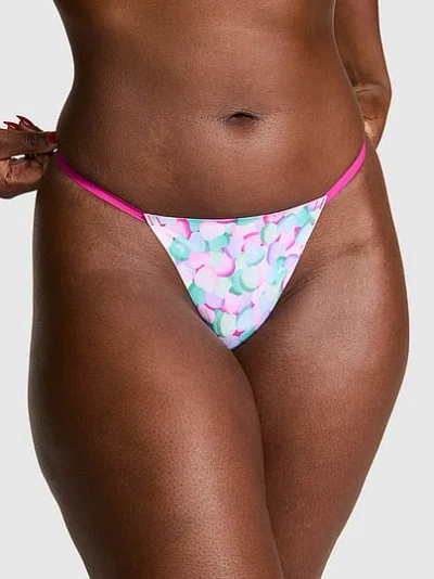 Pink No-show V-string Panty In Animal Print