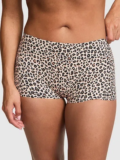 Pink No-show Boyshort Panty In Multi