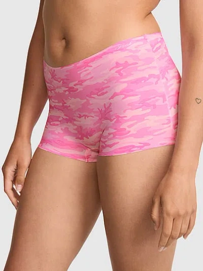 Pink No-show Boyshort Panty In