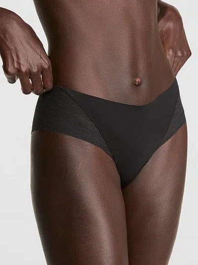 Pink No-show Cheeky Panty In Black