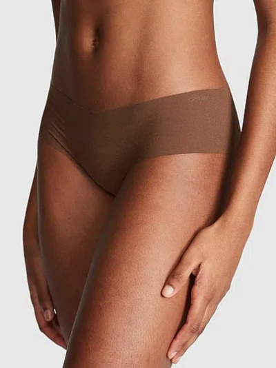 Pink No-show Cheeky Panty In Brown