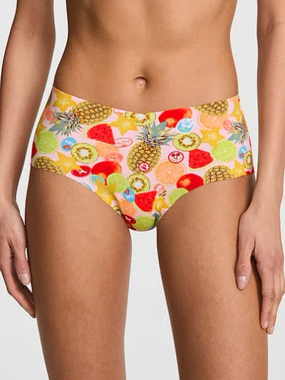 Pink No-show Cheeky Panty In Multi