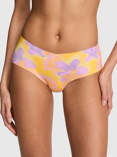 Pink No-show Cheeky Panty In Animal Print