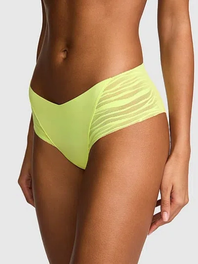 Pink No-show Cheeky Panty In Yellow