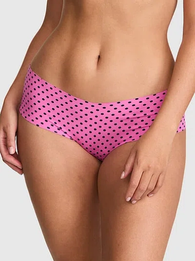 Pink No-show Cotton Cheeky Panty In