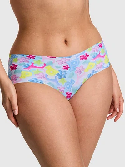 Pink No-show Hiphugger Panty In Animal Print