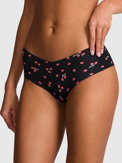 Pink No-show Hiphugger Panty In Black