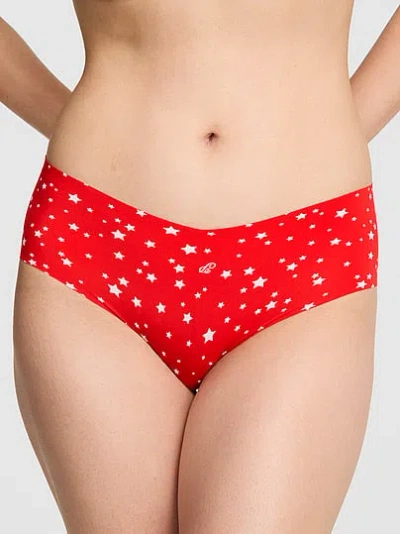 Pink No-show Hiphugger Panty In Red