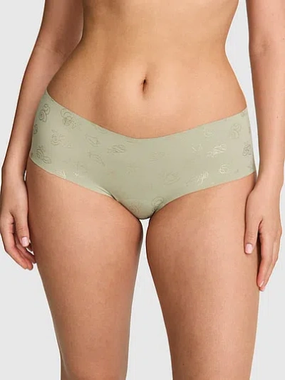 Pink No-show Hiphugger Panty In Animal Print
