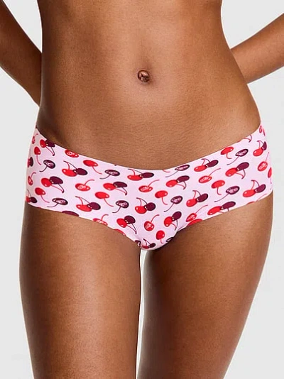Pink No-show Hiphugger Panty In Print