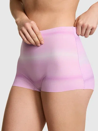 Pink No-show Mid-rise Boyshort Panty In