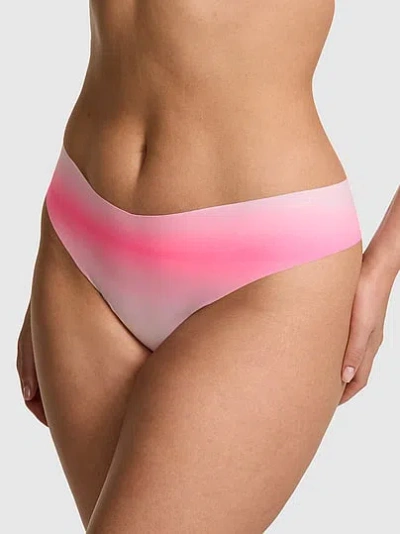 Pink No-show Thong Panty In