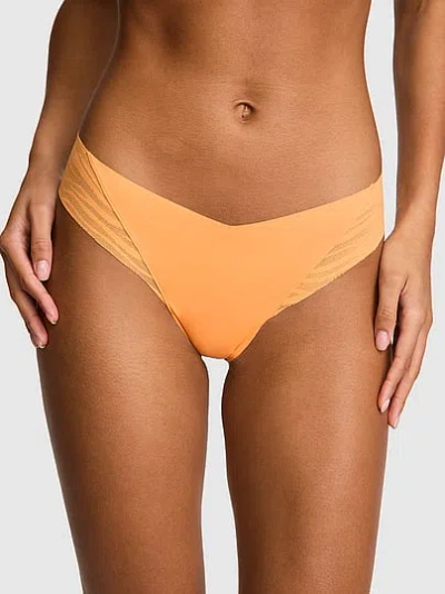 Pink No-show Thong Panty In Orange