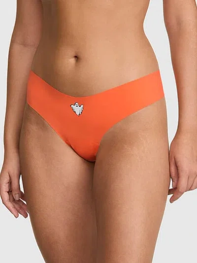Pink No-show Thong Panty In Orange