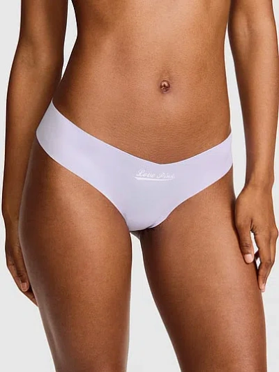 Pink No-show Thong Panty In Multi