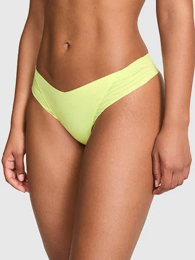 Pink No-show Thong Panty In Yellow