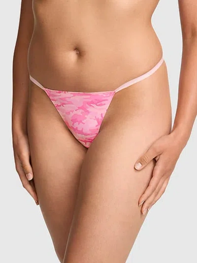 Pink No-show V-string Panty In