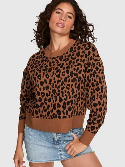 Pink Not Your Boyfriend's Boxy Sweater In Multi