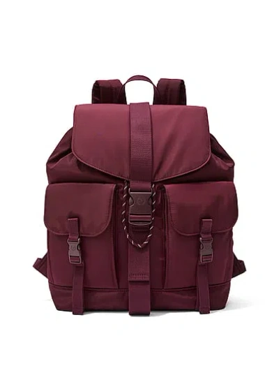 Pink Nylon Cargo Backpack In Purple