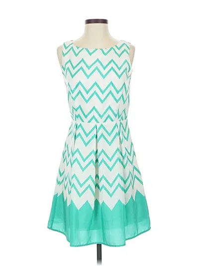 Pre-owned Pink Owl Casual Dress In Blue