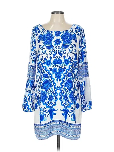 Pre-owned Pink Owl Casual Dress In Blue