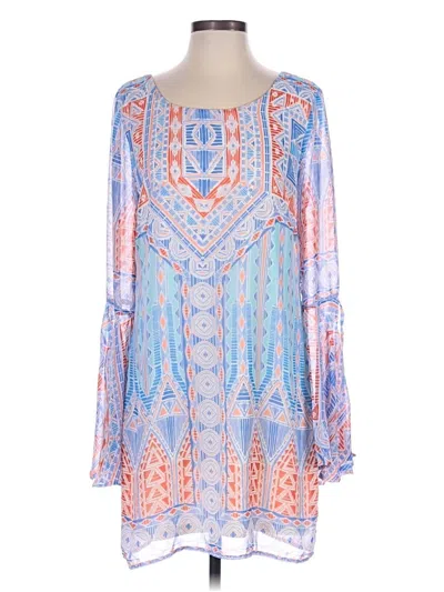 Pre-owned Pink Owl Casual Dress In Blue
