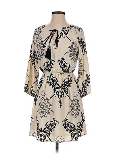 Pre-owned Pink Owl Casual Dress In Brown