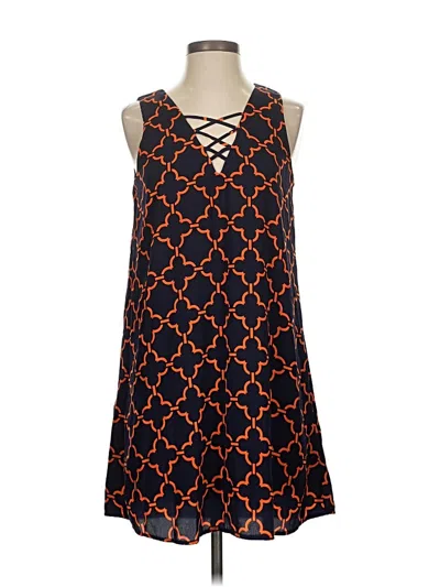 Pre-owned Pink Owl Casual Dress In Orange