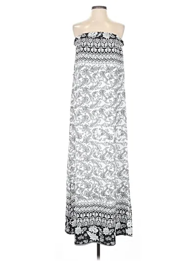 Pre-owned Pink Owl Casual Dress In White