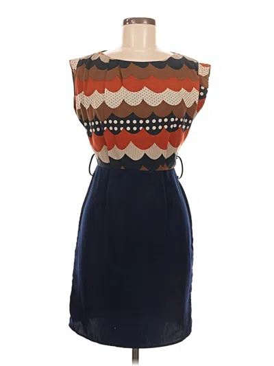 Pre-owned Pink Owl Cocktail Dress In Blue