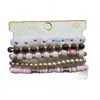 Pink Panache Bracelet Set In Blush Tone In Multi