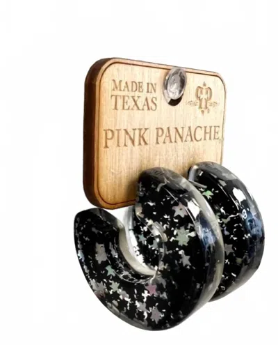 Pink Panache Women's Confetti Earrings In Black