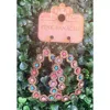 Pink Panache Women's Crystal Bronze Open Teardrop Earrings In Multi In Multi