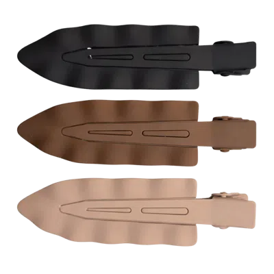 Pink Pewter Creaseless Metal Hair Styling And Sectioning Clips