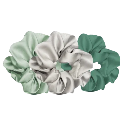 Pink Pewter Luxe Plush Scrunchies - Minty Fresh
