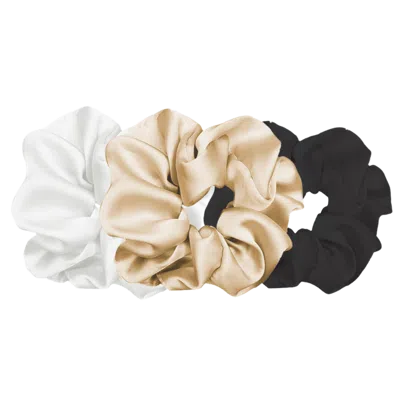 Pink Pewter Luxe Plush Scrunchies - Perfect Clash