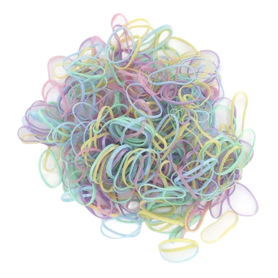 Pink Pewter No Snag Hair Ties / Elastics - Ethereal Pastels