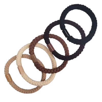 Pink Pewter Pony Elastics In Cylinder Set