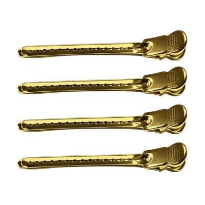 Pink Pewter Professional Metal Sectioning Clips - Gold Bars