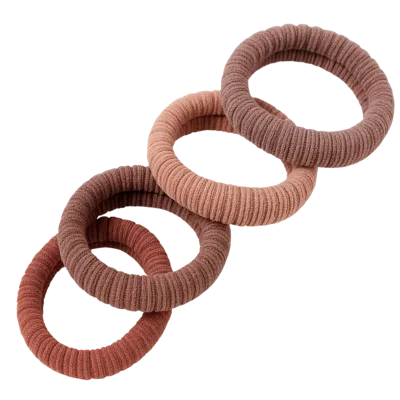 Pink Pewter Soft Essentials Pony Elastics In Cylinder - Blush Bloom