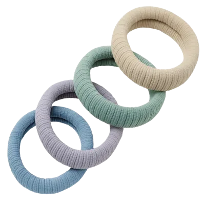Pink Pewter Soft Essentials Pony Elastics In Cylinder - Cloud Whisper